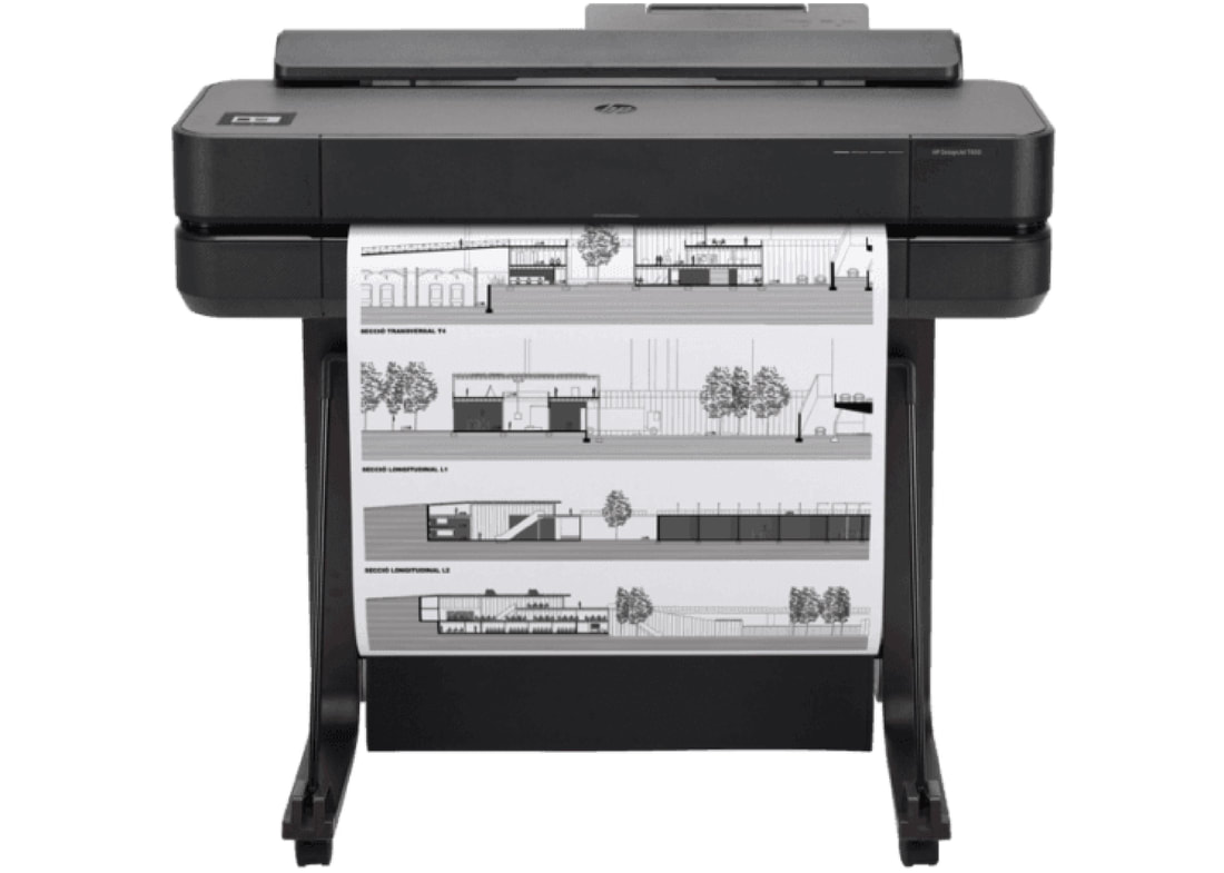 HP DesignJet T650 24-in Printer Cad Plotter A1 Size HP DesignJet